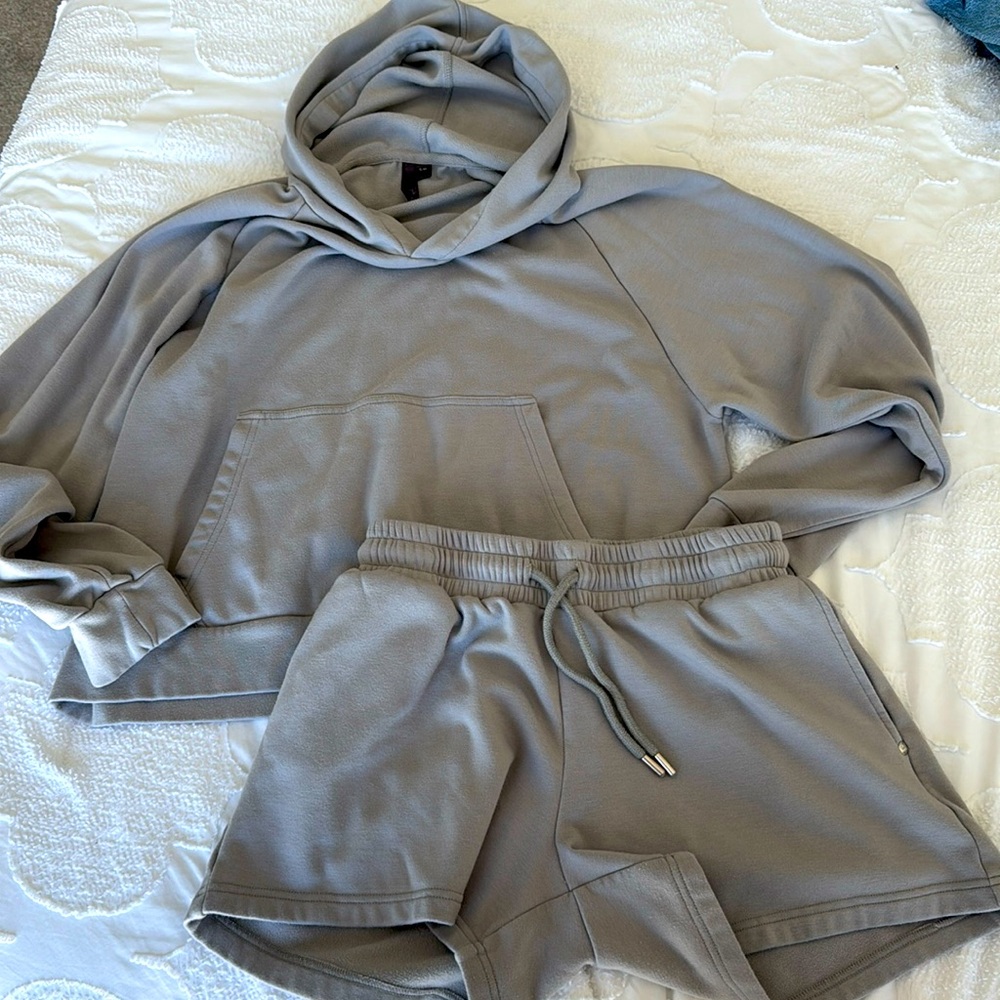 Orb hoodie and shorts